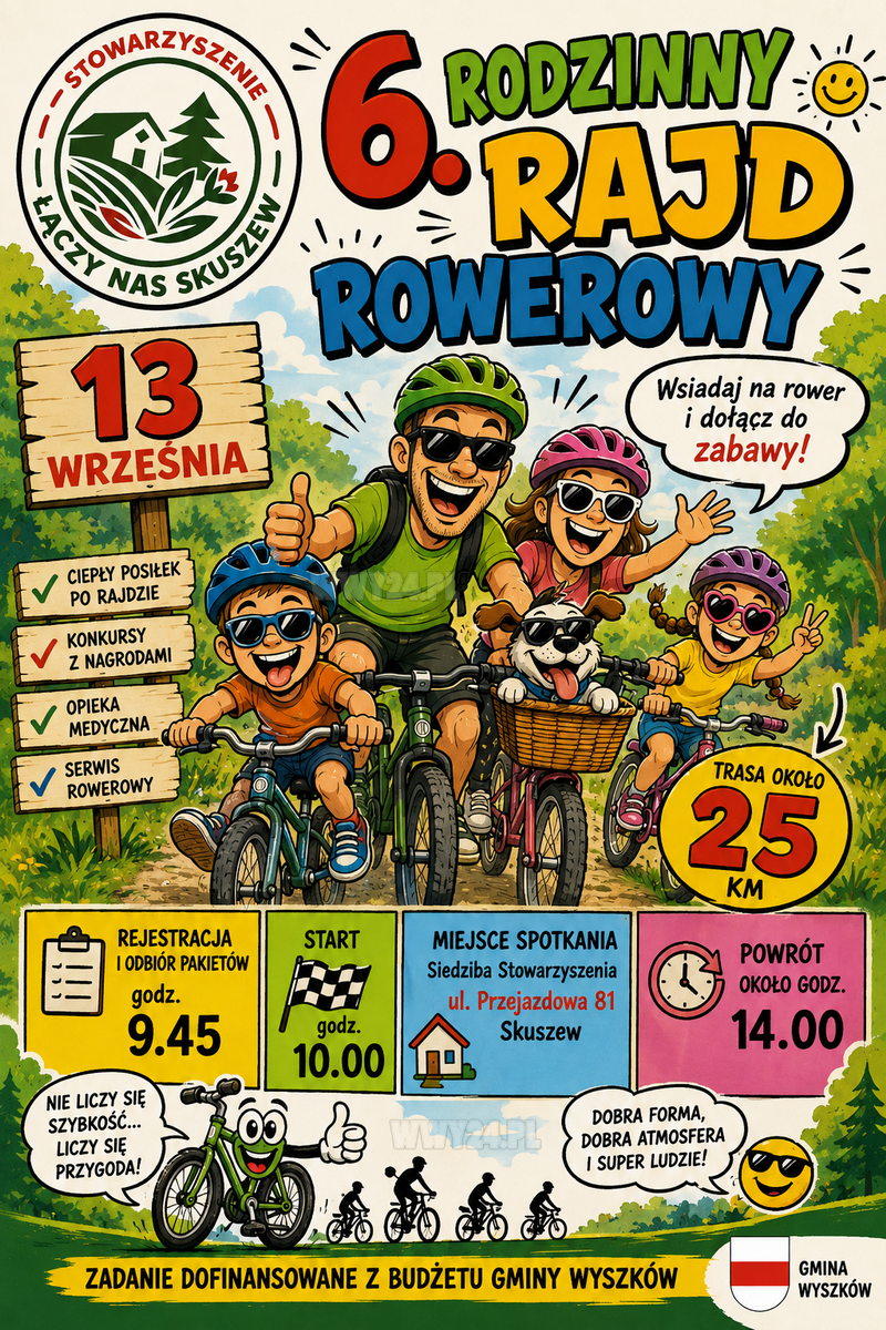 6. Rodzinny Rajd Rowerowy w Skuszewie