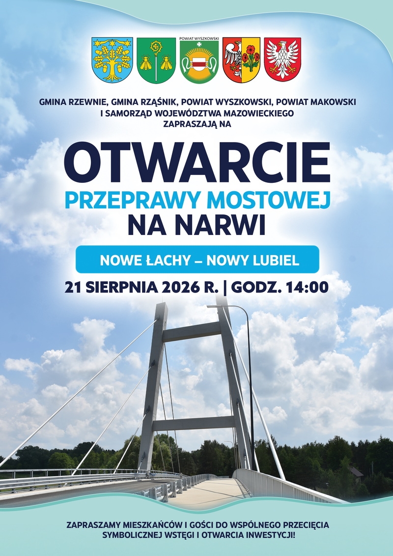 plakat otwarcie mostu