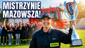 Kobieca drużyna OSP Trzcianka KSRG z mistrzostwem