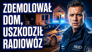 Agresywny 18-latek zdemolował dom i uszkodził radiowóz. Policjanci znaleźli też poszukiwanego 45-latka