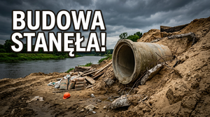 Slip na Bugu w Wyszkowie nadal czeka na realizację. Kanał burzowy komplikuje budowę