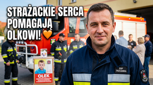 Strażacy z Trzcianki pomagają 4-letniemu Olkowi po tragicznym wypadku - trwa zbiórka
