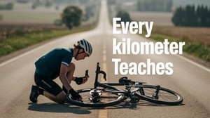 Każdy kilometr uczy pokory i cierpliwości - motto rowerzysty