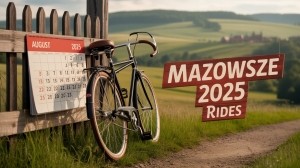 Mapa sierpniowych imprez rowerowych na Mazowszu w 2025