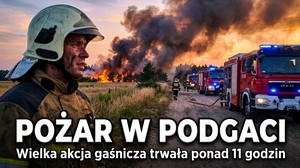 Pożar w Podgaci: Wielka Akcja Gaśnicza Trwała Ponad 11 Godzin