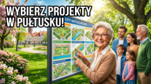 Budżet Obywatelski Pułtusk 2026 - Park Linowy, Drogi i Koncerty do Wyboru