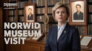 Minister kultury z wizytą w Muzeum Cypriana Norwida w Dębinkach