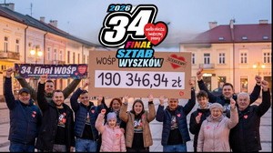 34. Finał WOŚP w Wyszkowie: Kwota 190 346,94 zł zebrana dzięki otwartym sercom!
