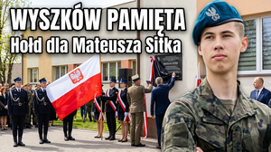 Odsłonięcie tablicy pamiątkowej Mateusza Sitka - uroczystość upamiętniająca bohaterskiego żołnierza