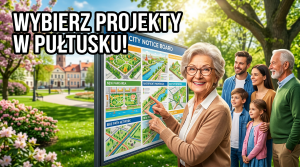 Budżet Obywatelski Pułtusk 2026 - Park Linowy, Drogi i Koncerty do Wyboru