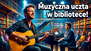 Koncert w bibliotece: Wieczór z gitarą i fortepianem – muzyczna uczta na zakończenie Tygodnia Bibliotek