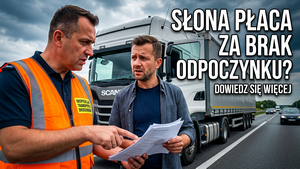 Naruszenia czasu pracy kierowcy ciężarówki na S8: skrócony odpoczynek, mandaty blisko 5 tys. zł i 12 tys. zł kaucji