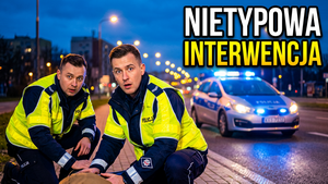 Niecodzienna interwencja wyszkowskich policjantów